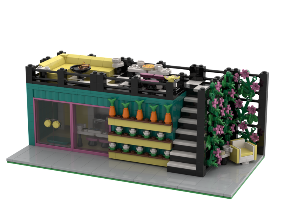 LEGO MOC-261943 Container House by Maiagvc | Rebrickable - Build with LEGO