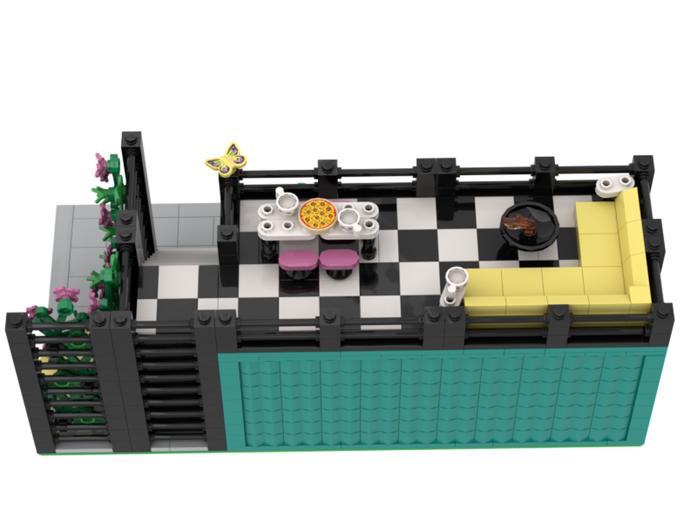 LEGO MOC-261943 Container House by Maiagvc | Rebrickable - Build with LEGO