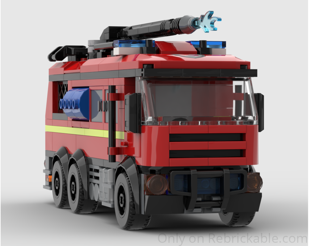 LEGO MOC-261949 Airport Fire Truck by DailyWeeklyBuilds | Rebrickable ...