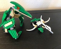 Pterodactyl skeleton - side build for pterodactyl b-model of 31058