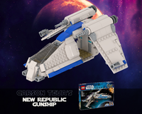 Carson Teva's New Republic Gunship - 75460 alternative