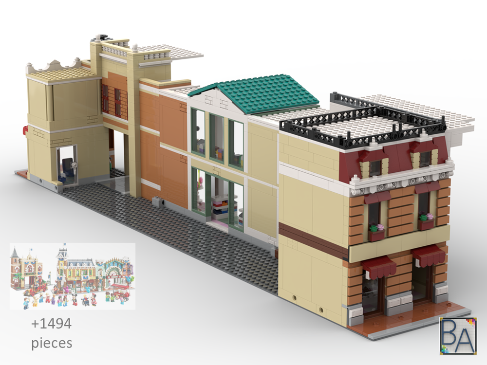 Reページ LEGO MOC-262413 Main Street Enclosure by Brick Artisan