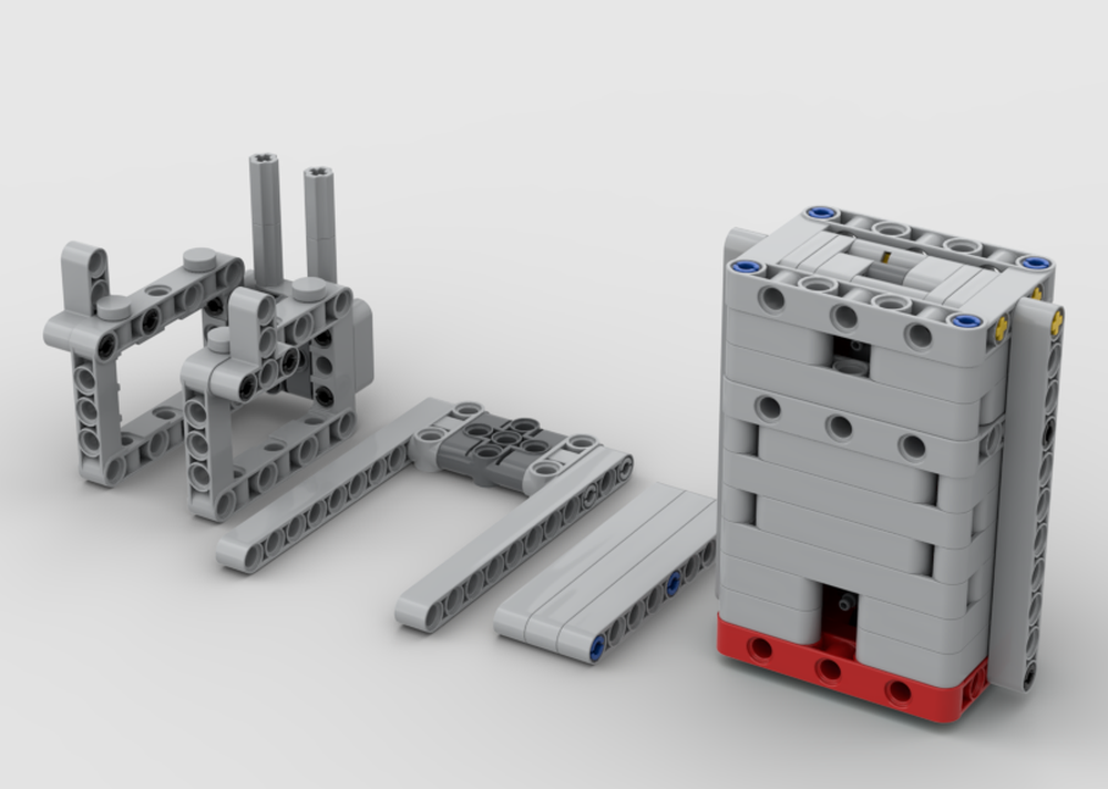 LEGO MOC-262421 pneumatic jack-up system by Lupine technology ...