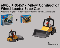 60450 60459 - Yellow Construction Wheel Loader Race Car