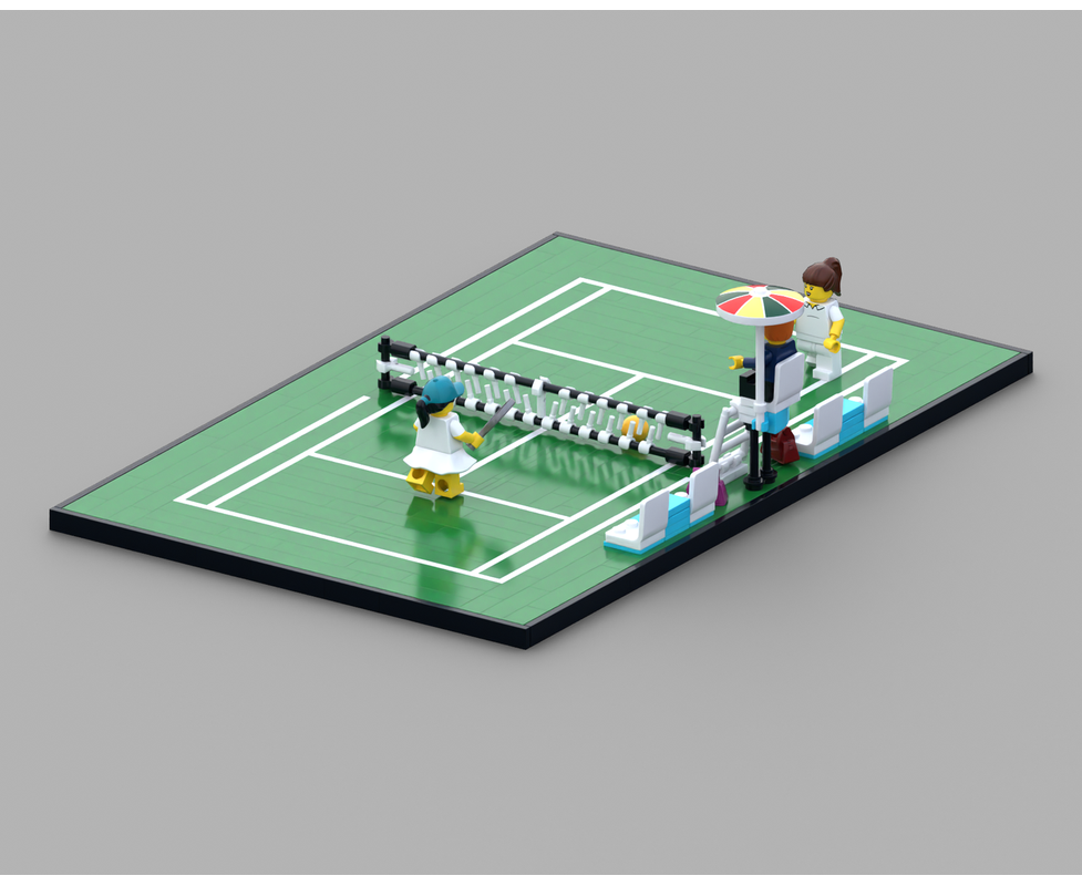 LEGO MOC-262756 Tennis Court by BrickHappens | Rebrickable - Build with ...