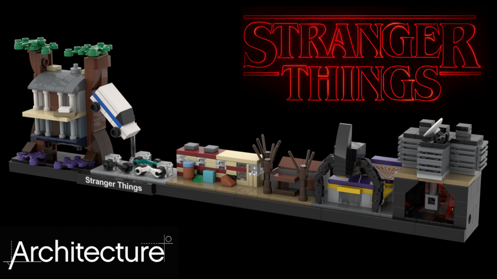 LEGO MOC Stranger Things Skyline Architecture By MOMAtteo79 