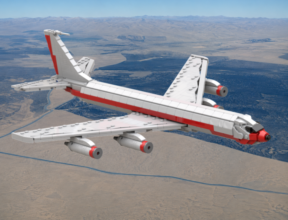 LEGO MOC-262842 Boeing 707-120 - American Airlines Livery (1:100) by ...