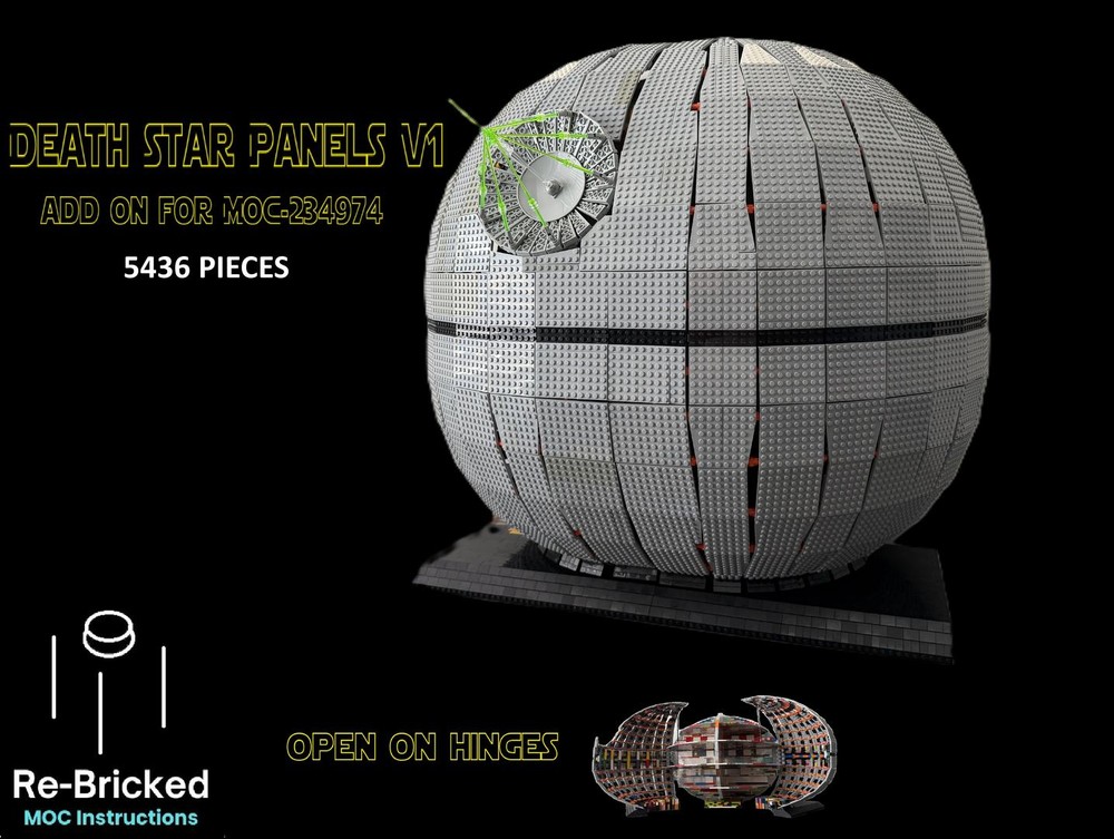 LEGO MOC-262862 Death Star Panels V1 add on for MOC-234974 by re