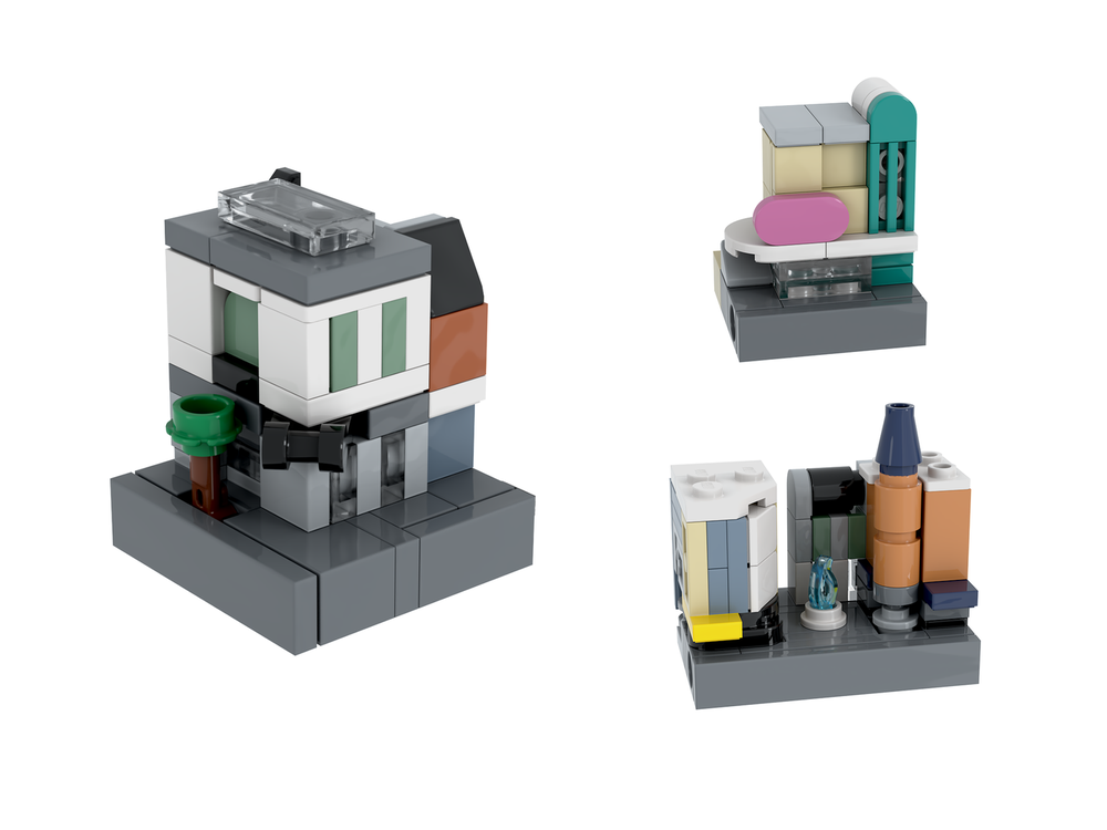 LEGO MOC-262887 Micro Modular Buildings part 4 by paulbonn ...