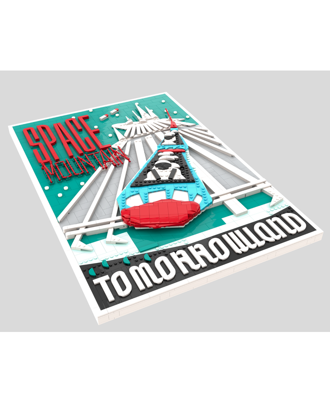 LEGO MOC-262982 Space Mountain poster instructions by