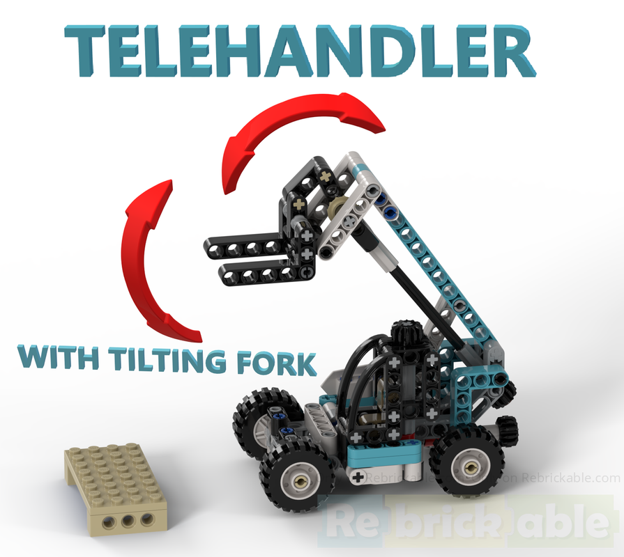 LEGO MOC-263019 Telehandler with tilting fork by tedolu | Rebrickable ...