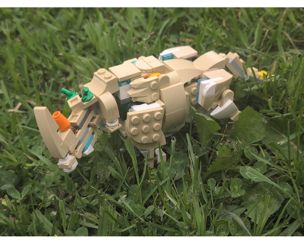 LEGO MOC-263176 paleo accurate woolly rhino (Stoick) by monsterzero ...