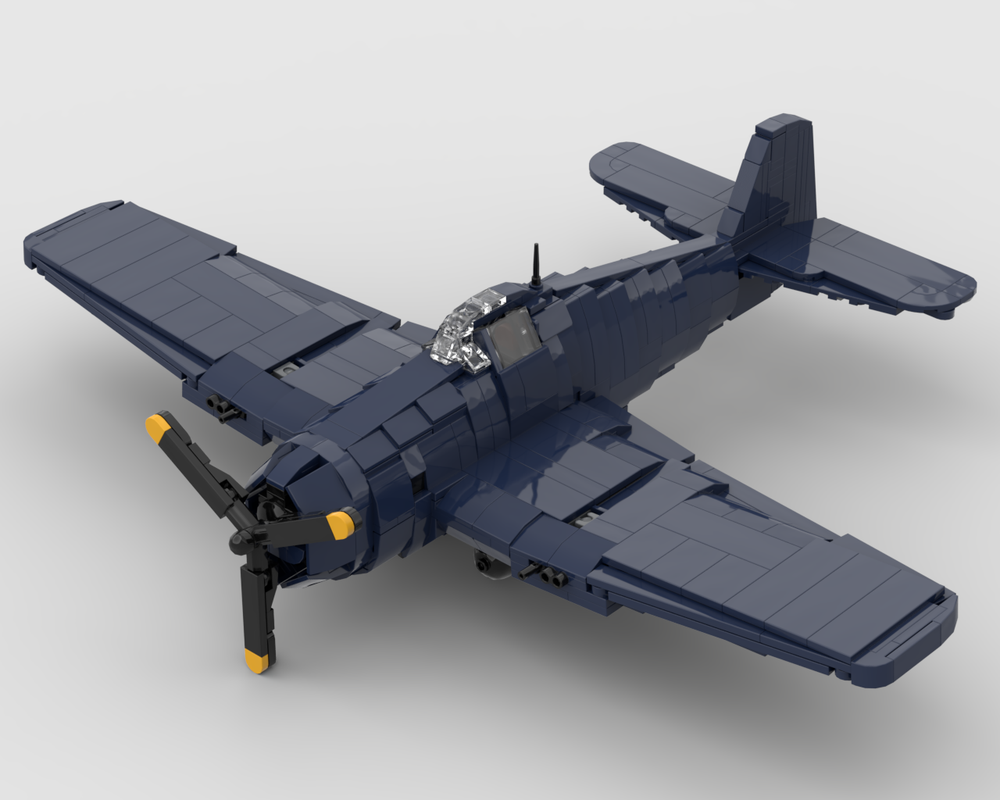 LEGO MOC-263347 F6F-5 Hellcat 1:35 scale model by Frog_builds