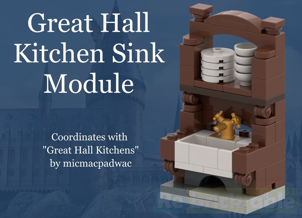 LEGO MOC-263665 Great Hall Kitchen Sink Module by flourishandbricks ...