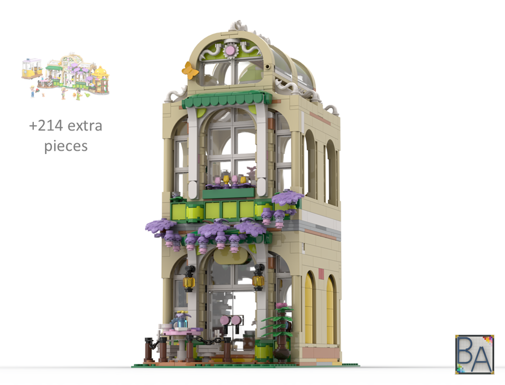 LEGO MOC-263965 Floral Cafe - Modification of Set 42671 by Brick