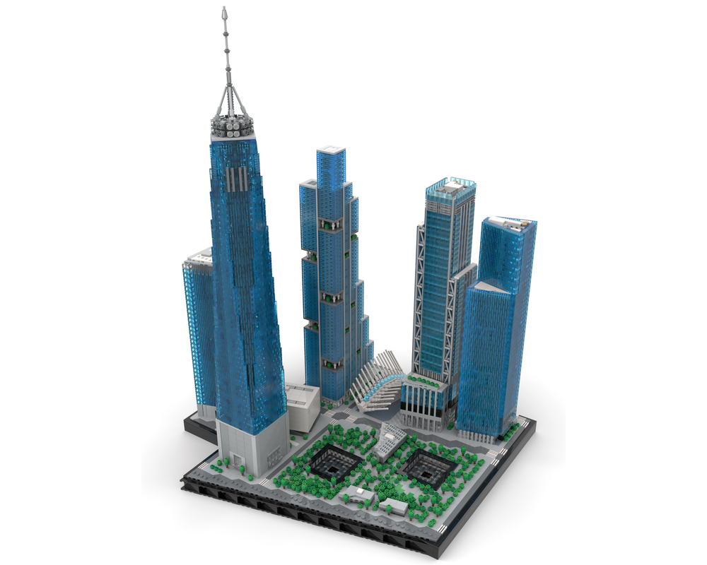 LEGO MOC-264039 New World Trade Center 1:800 Scale by SPBrix