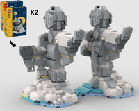The Argonath In Winter - Alternate Build of 2 x 40814 Baby Elephant In The Sky