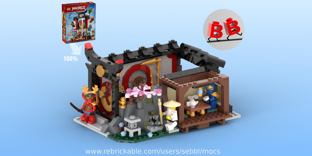LEGO MOC-264426 71866: Ninja Sanctuary - Forge, Dojo, Tea Garden