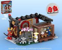 LEGO MOC-264426 71866: Ninja Sanctuary - Forge, Dojo, Tea Garden
