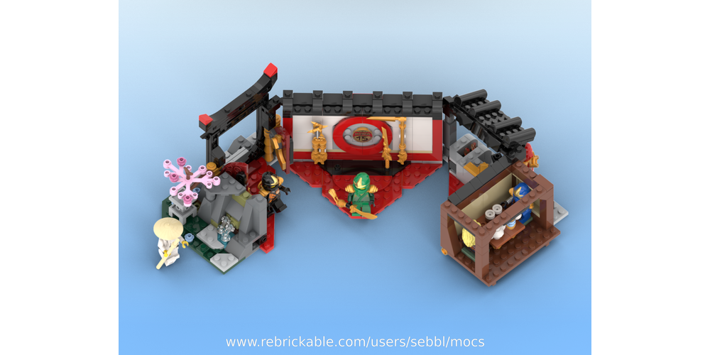 LEGO MOC-264426 71866: Ninja Sanctuary - Forge, Dojo, Tea Garden