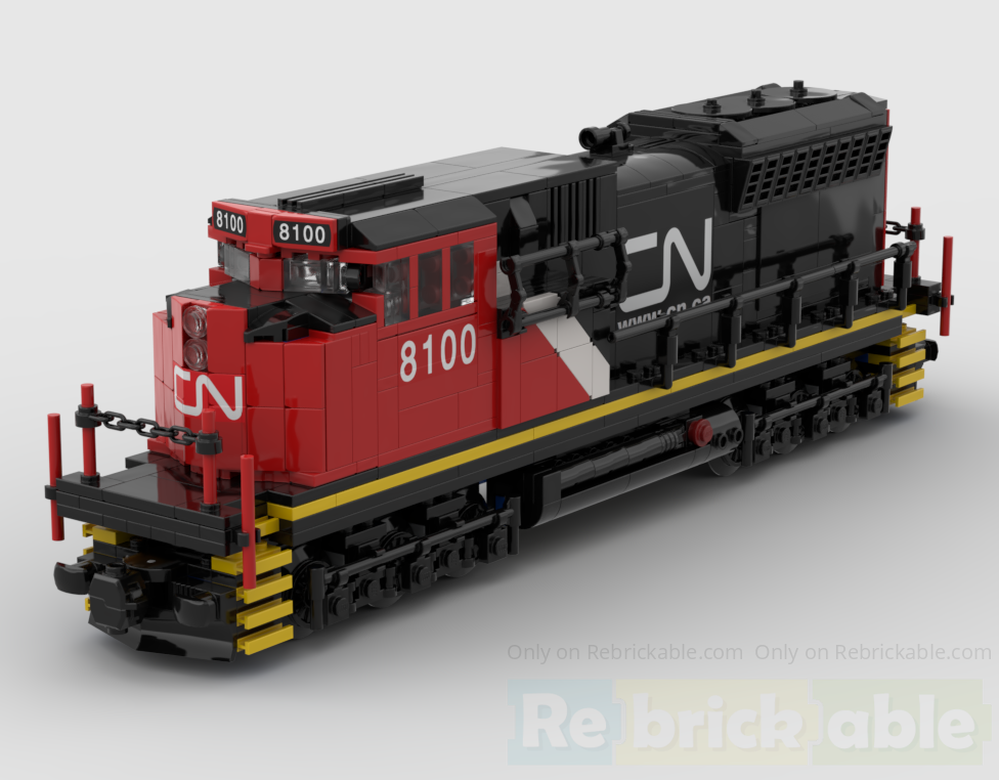 Legiページ LEGO MOC-264745 Canadian National SD70ACE by CrazyCows6