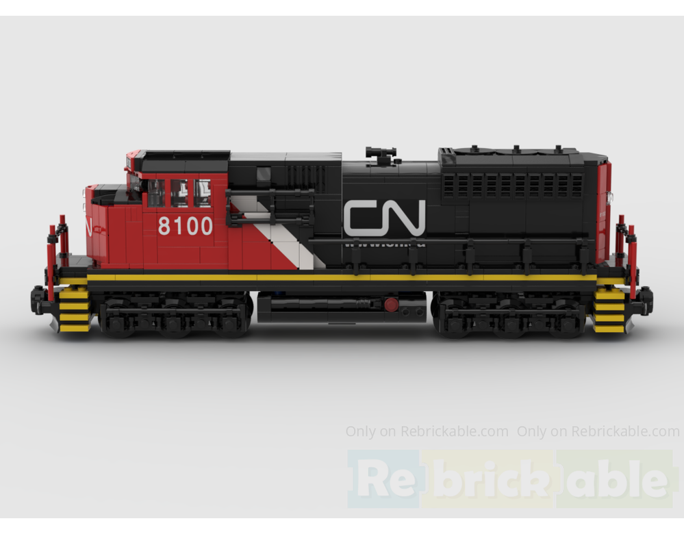 Lemaco レマコ DB103 174-9 クリーム・赤・黒 HO-047 LEGO MOC-264745 Canadian National SD70ACE by CrazyCows6