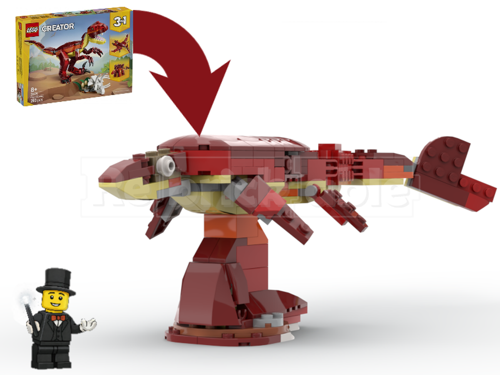 LEGO MOC-264796 31379 - Prognathodon by Magical Bricks | Rebrickable ...