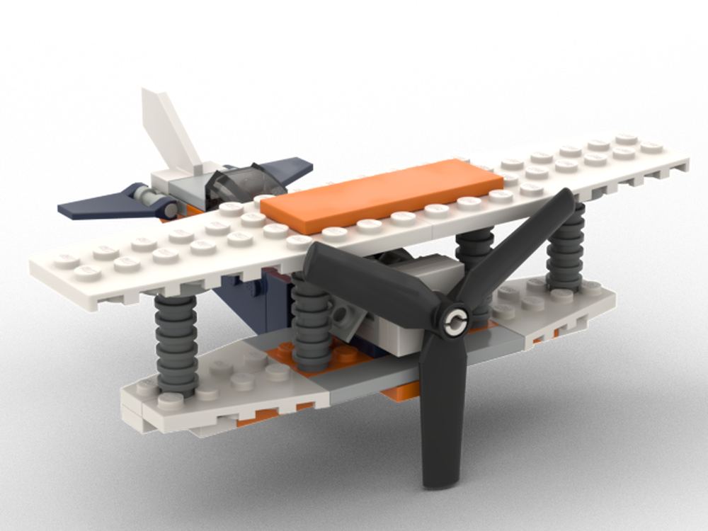 LEGO MOC-264923 Biplane [MOD] by Yuzujinx | Rebrickable - Build with LEGO