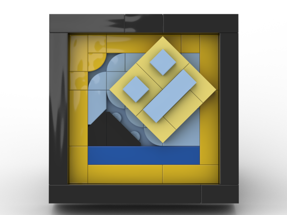 LEGO MOC-264927 mini geometry dash logo by Chipsqueak | Rebrickable ...