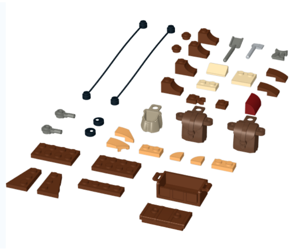 LEGO MOC-265415 Aquilops Saddle by stridfeed | Rebrickable - Build with ...
