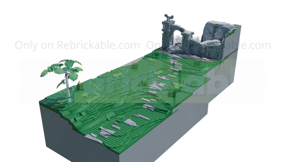 LEGO MOC-265615 Pathway to Arch and River of the Dead - BoTW The Great ...