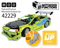 42229 Fast and Furious Mitsubishi Eclipse Car RC MOD for Powered Up & BuWizz Mortors
