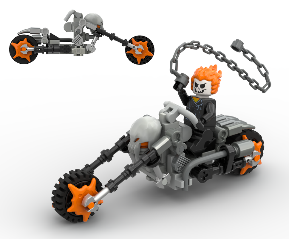 LEGO MOC-265652 Ghost Rider's Motorcycle by HudsonIndy101 | Rebrickable ...