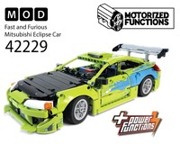 42229 Fast and Furious Mitsubishi Eclipse Car RC MOD for Power Function Motors