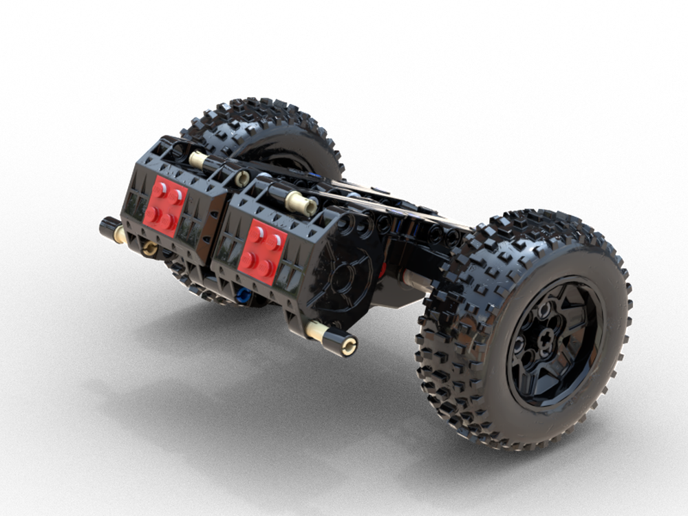 LEGO MOC-266033 MODULAR RC Buggy rear axle - Normal axle by PERFORMANCE ...