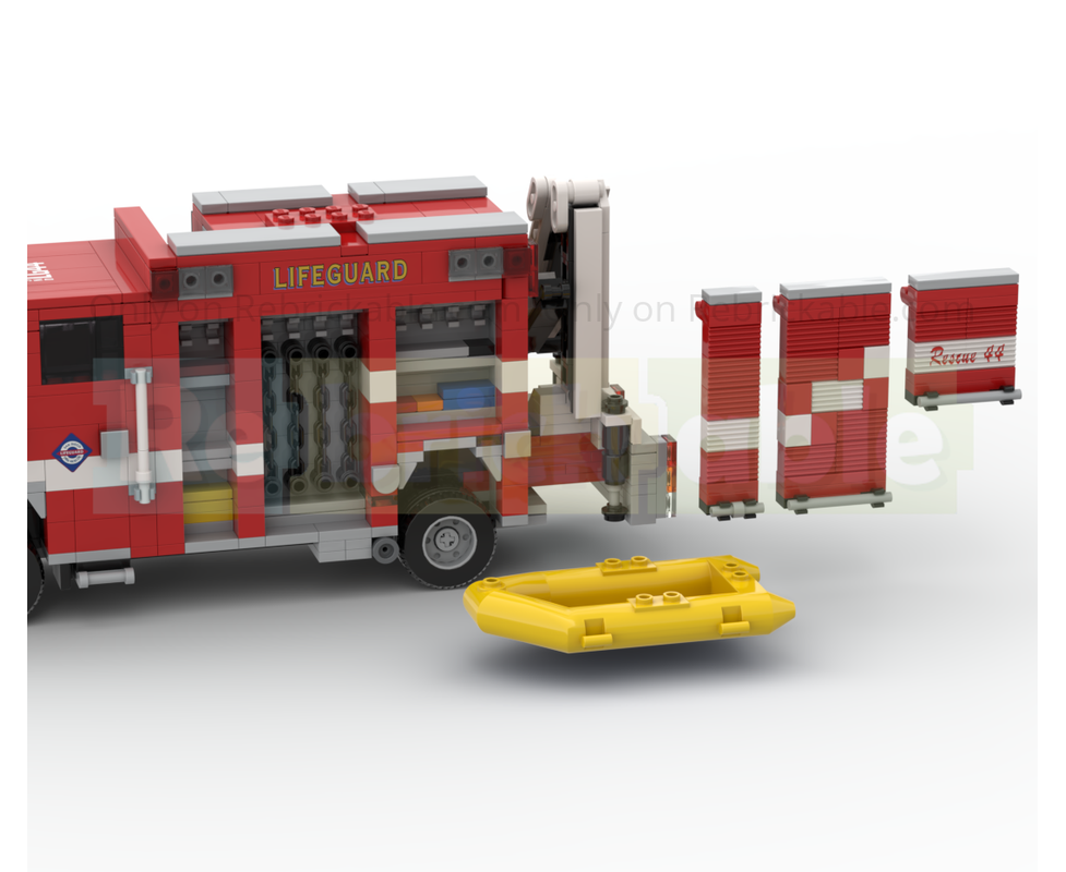 LEGO MOC-266082 2015 Pierce Saber SDFR Lifeguard Rescue 44 by Silver ...