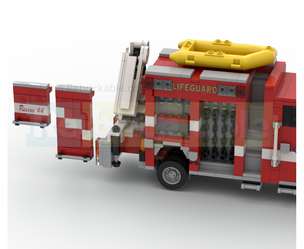 LEGO MOC-266082 2015 Pierce Saber SDFR Lifeguard Rescue 44 by Silver ...