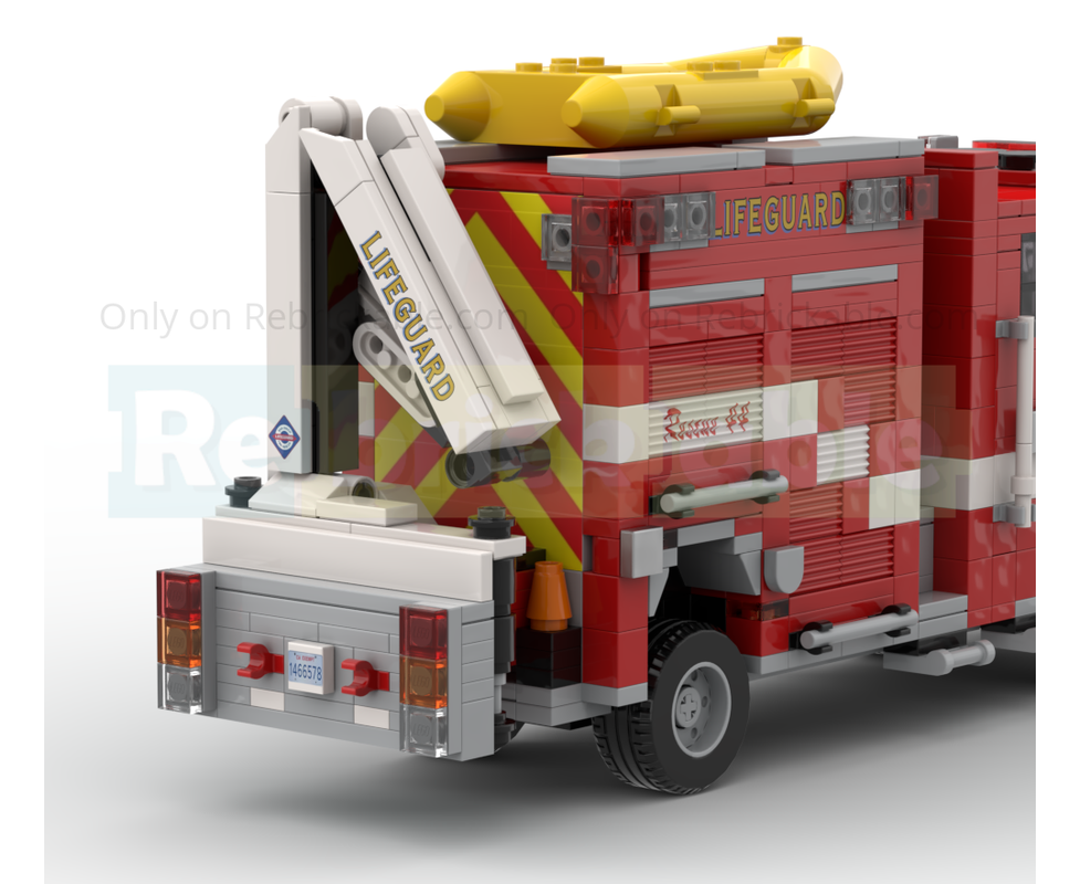 LEGO MOC-266082 2015 Pierce Saber SDFR Lifeguard Rescue 44 by Silver ...