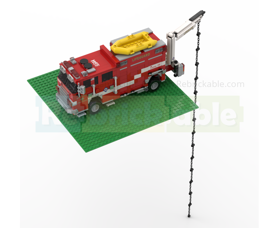 LEGO MOC-266082 2015 Pierce Saber SDFR Lifeguard Rescue 44 by Silver ...