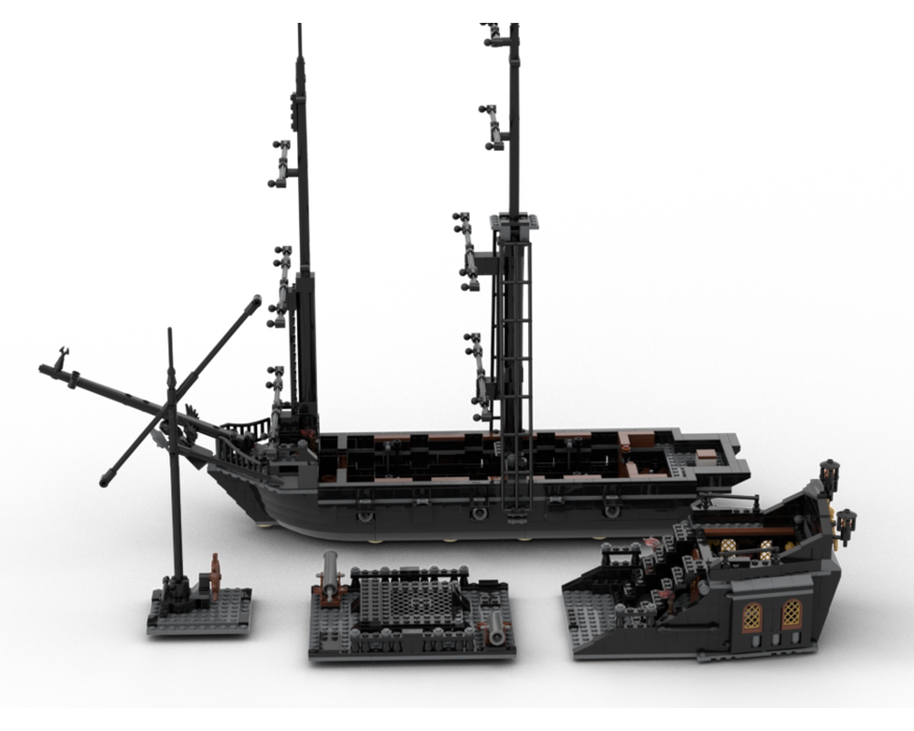 black pearl lego ship