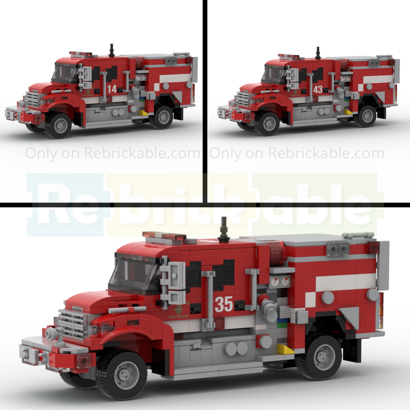 LEGO MOC-266282 2017 Pierce-Freightliner Type III Brush Engine SDFR by ...