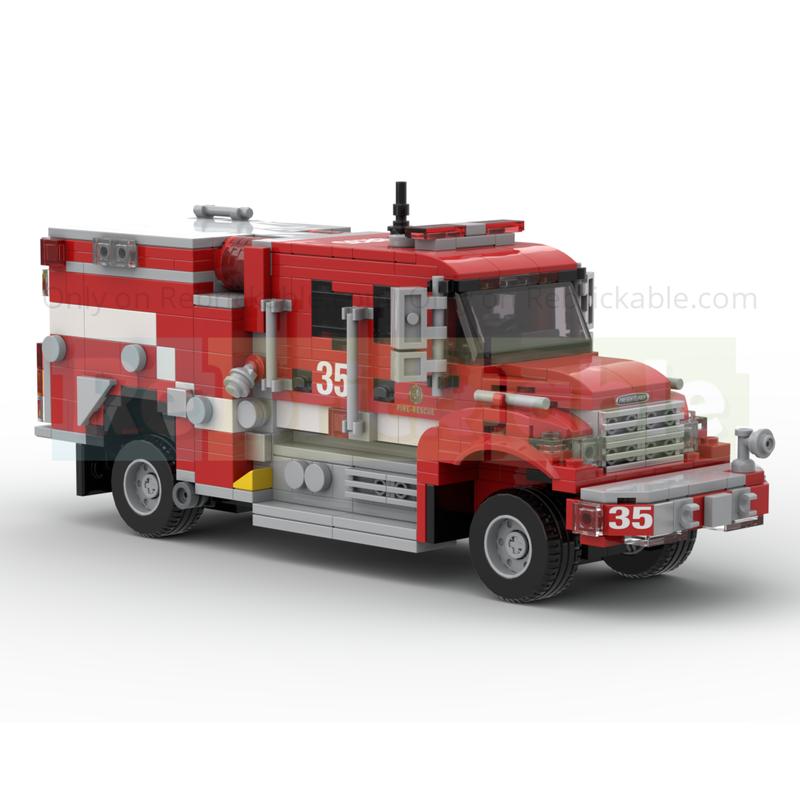 LEGO MOC-266282 2017 Pierce-Freightliner Type III Brush Engine SDFR by ...