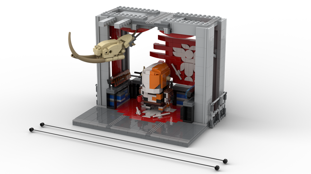 Lego Moc Lord Shaxx Brickhead Display By Asgardianstudio Rebrickable