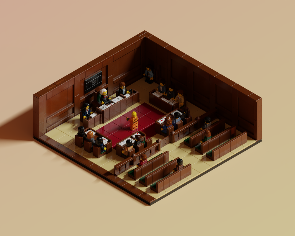 LEGO MOC-266335 Court Room by visualisometry | Rebrickable - Build with ...