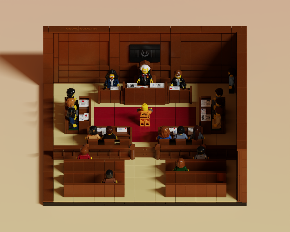 LEGO MOC-266335 Court Room by visualisometry | Rebrickable - Build with ...