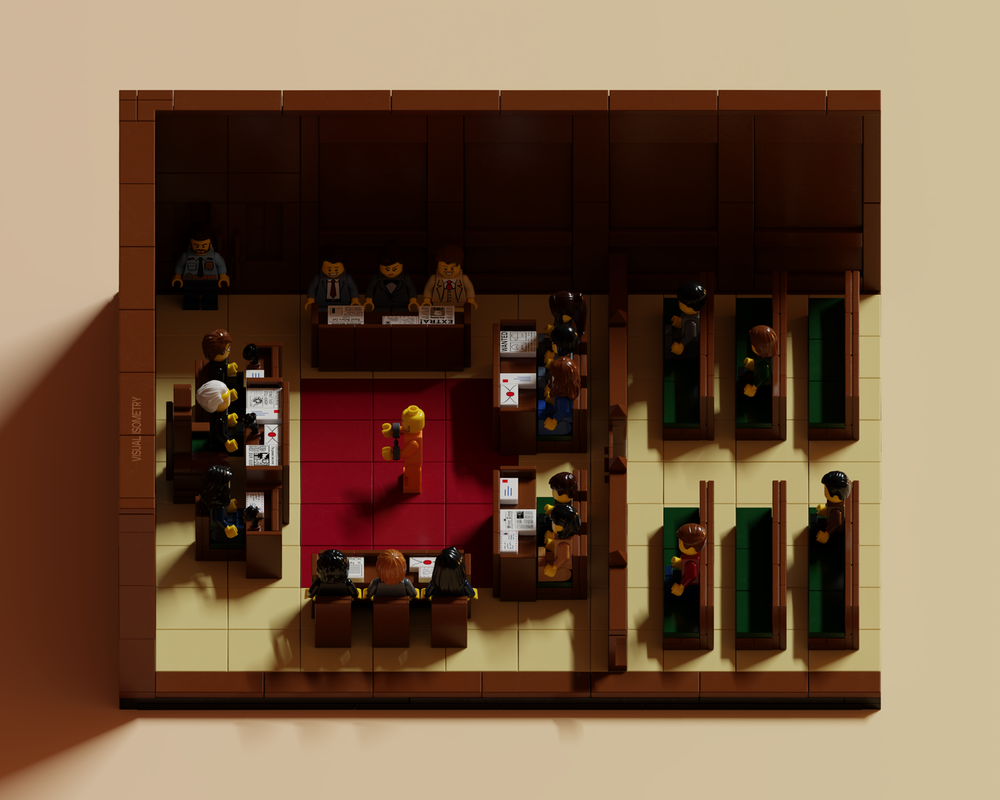 LEGO MOC-266335 Court Room by visualisometry | Rebrickable - Build with ...
