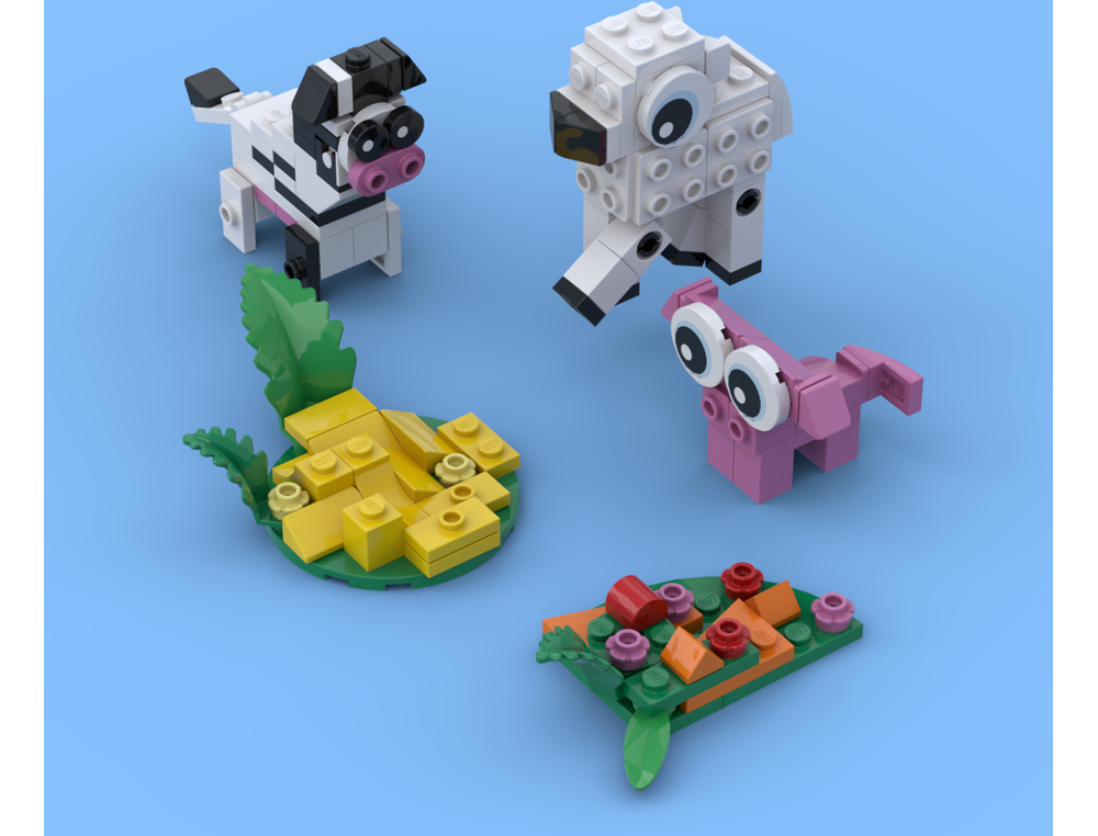 LEGO MOC-266441 Farm Animals by AresBuilds | Rebrickable - Build with LEGO
