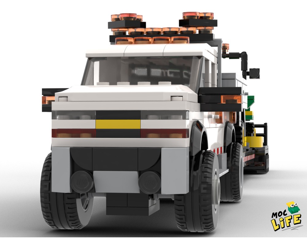 LEGO MOC Chevrolet Silverado 3500 quad cab long bed with trailer and ...