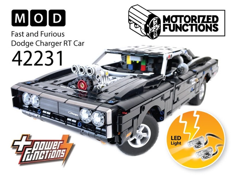 LEGO MOC-266606 42231 Fast and Furious Dodge Charger RT Car RC MOD