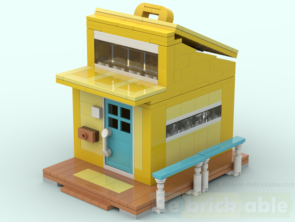 LEGO MOC-267172 Yellow Container Home- Default House from TL:LTD by ...